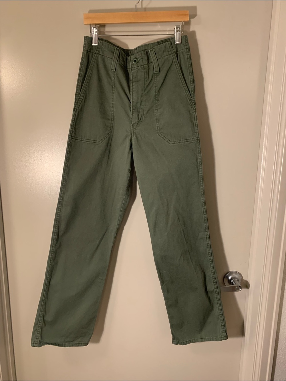 Levi's Green Straight-Leg Utility Pants